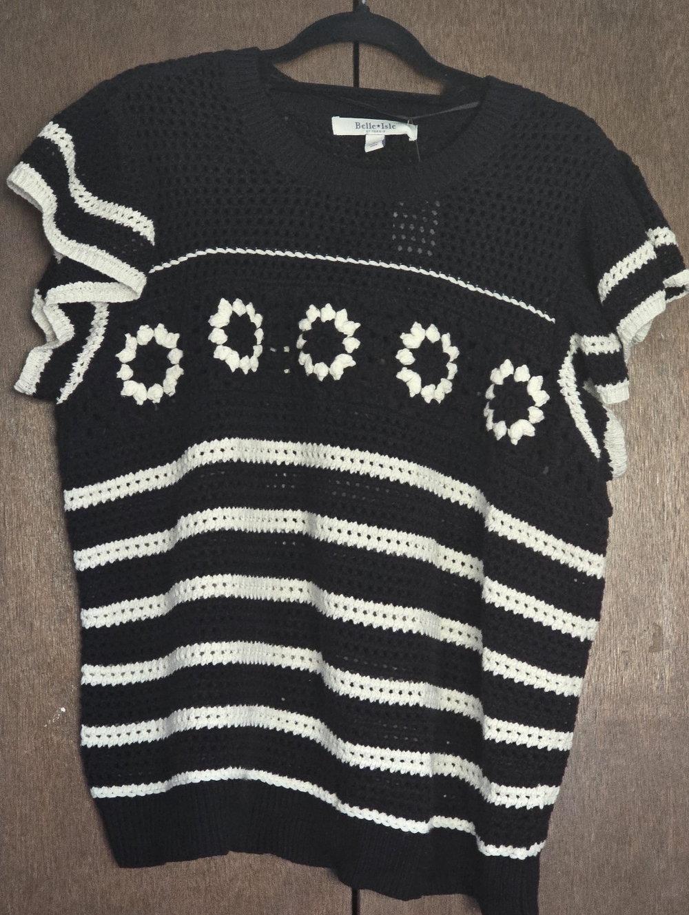 Torrid Belle Isle Ruffle-Sleeve Crochet Sweater